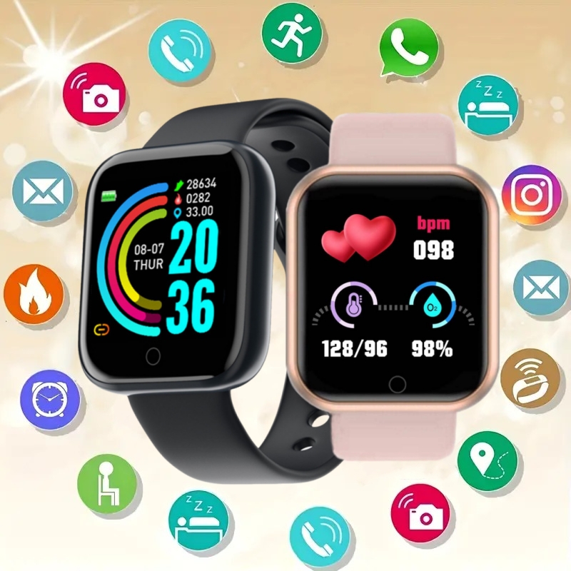 Smartwatch Watches For Girls - Smartwatch Nachricht erinnern Musik steuerung Kalorien