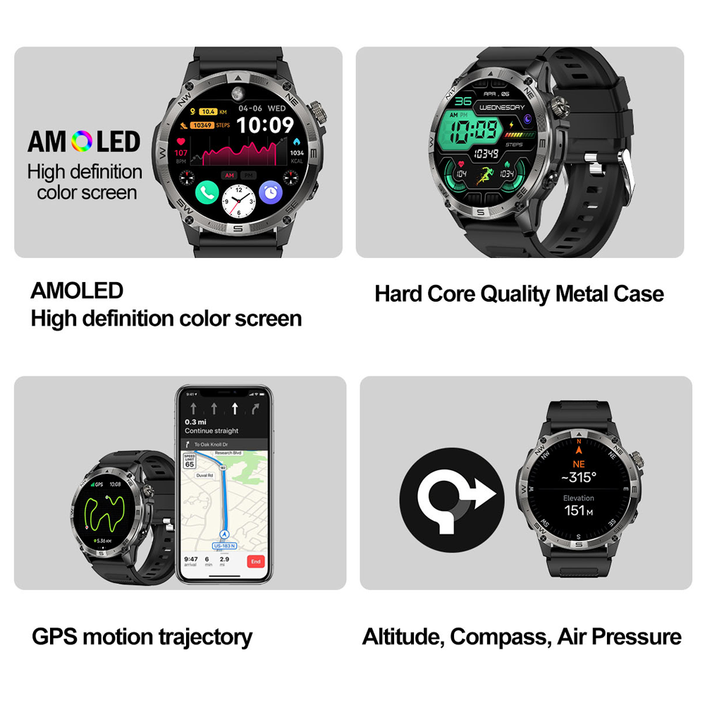 NORTH EDGE GPS-Sport-Smartwatc – Altimeter Compass Watch Bewertung und Preis